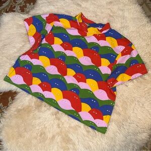 NooWorks Crop Top - Rainbow Lumps - Size 5X